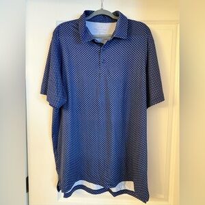 Vineyard Vines Navy Patterned Polo Shirt